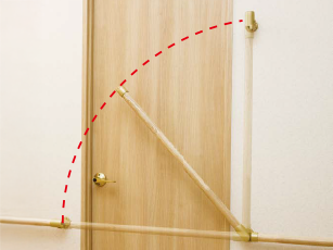 遮断機式手すりブラケット